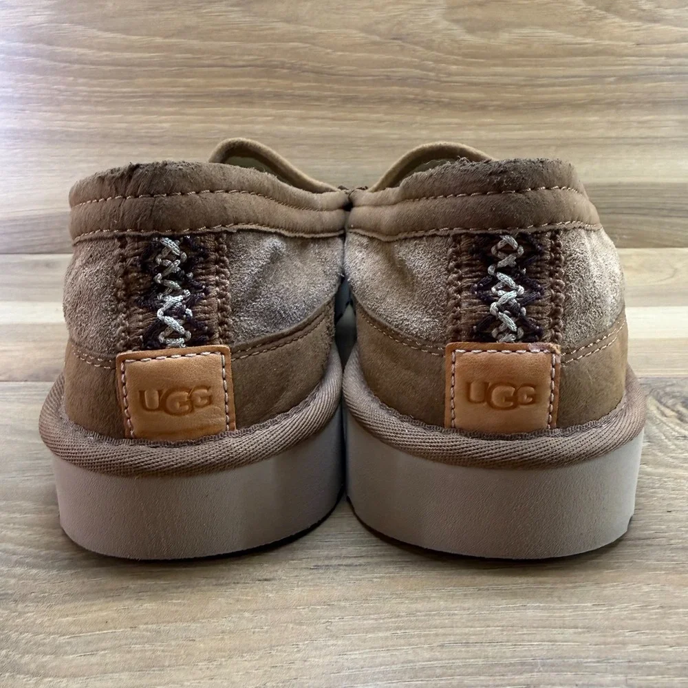 UGG Dex Slippers Moc Toe Loafers Mens 12 Chestnut Suede Casual Everyday Modern